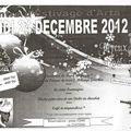 Menu du 24 décembre 2012 au Centre d'Estivage d'Arta