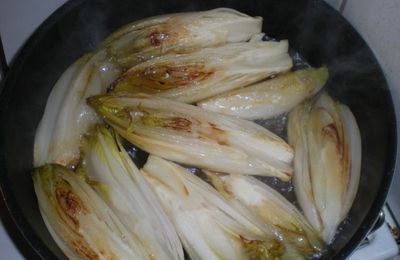 Endives braisées aux Gésiers de Canard