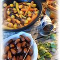 ღ " Miam " Cuisses de Pintades aux carottes colorées et dattes ...