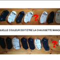 De quelle couleur doit être la chaussette?