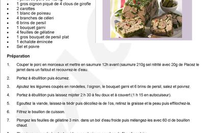 Terrine de jarret de porc au persil