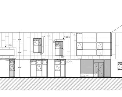Façade partielle du projet