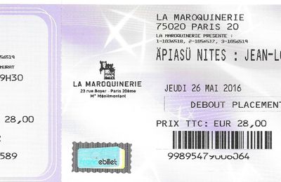 Jean-Louis Murat - Mardi 3 Mai 2016 - Maroquinerie (Paris)