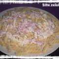 Fusilli à la carbonara