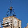 Restauration du clocher et du campanile de l'église de Congénies et mise en place d'un cadran d'horloge à aiguille unique 