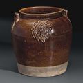 A Changsha brown-glazed jar, China, Tang dynasty, 9th century