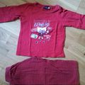 Pyjama SERGENT MAJOR 3 ans rouge rayé TBE 8 euros