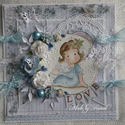 Carte Magnolia et rubans