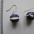 Macaron fimo violet