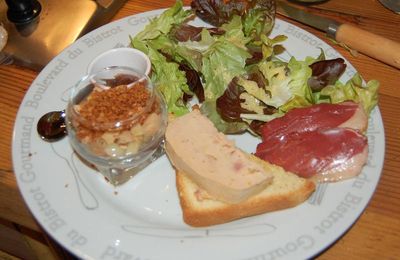 Foie gras en crumble de pain d'épices