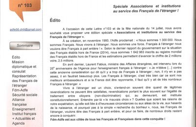 LA LETTRE 103 !!