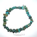 BRACELET TURQUOISE 3 CHIPS T.18.5 cm - SUR CORDELASTIC 