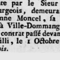 Jeudi 1er Octobre 1778  Vente d’une maison 