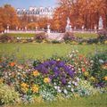 Le jardin du Luxembourg en fleurs