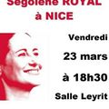 Le 23 mars Ségolène à NICE