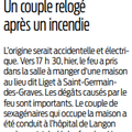 Incendie d'habitation