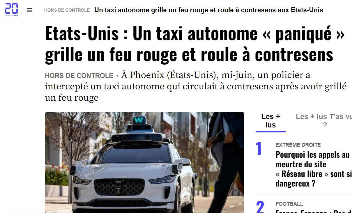 Taxi autonome, mais taxi rebelle