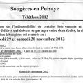 Le Téléthon à Sougères en Puisaye
