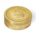 A Louis XV Two-Color Gold Snuff Box. Mark of René-Antoine Bailleul, Paris, 1773