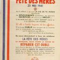 A l'origine de la "fête des mères" : Philippe PETAIN et le régime de Vichy