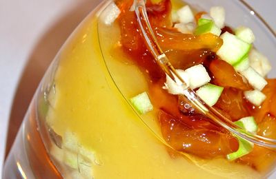 Verrine de pomme en textures