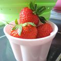 Le sorbet Violaine – Des fraises, des amis et des fraises