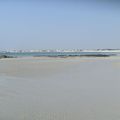 La plage de sable blanc