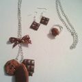 Parure trio de gourmandises chocolat