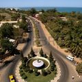 Rond-point à Banjul (Gambie)