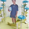 Deco scrap-pâtisserie sur le thème du foot