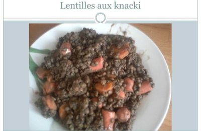 Lentilles aux knacks