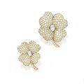 Pair of 18 karat gold and diamond brooches, Van Cleef & Arpels