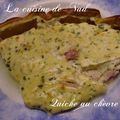 quiche au chèvre