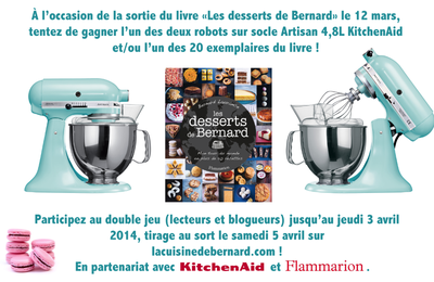 LA CUISINE DE BERNARD : SORTIE DU LIVRE et SUPER CONCOURS !