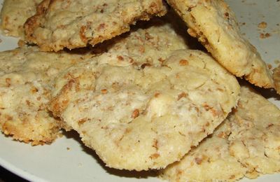 Cookies au chocolat blanc et pralin...