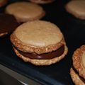 macarons au chocolat