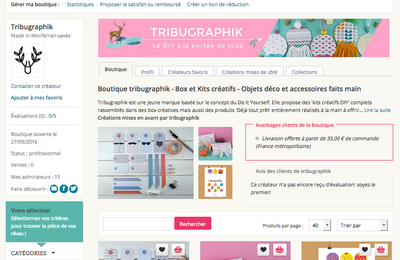 Tribugraphik évolue, la boutique en ligne aussi !