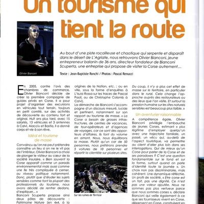 SOPHIE DALLEST-FRANCHI & OLIVIER BIANCONI dans le magazine "U NOSTRU"