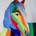 tableau (cheval en couleur)