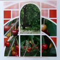Changeons de sujet, voici les cerises du jardin !