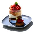 Verrine fraise rhubarbe