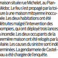 Incendie d'habitations