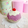 Cupcake pique-aiguilles au crochet
