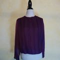 T584 : Blouse violette 70's T.36