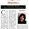 Clermont-Ferrand le 28 novembre 2013: les ROUGES VIES de Jean Ortiz
