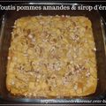 Clafoutis pommes amandes et sirop d'érable