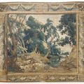 Tapisserie flamande: La chasse au sanglier. Milieu du XVIIème siècle.