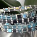 bracelet six pack bleu