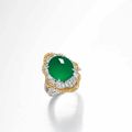 A Jadeite and Diamond Ring