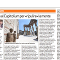 Mina 42 : "Una visita al Capitolium per ripulire la mente". Mario Morisi, per Brescia Oggi